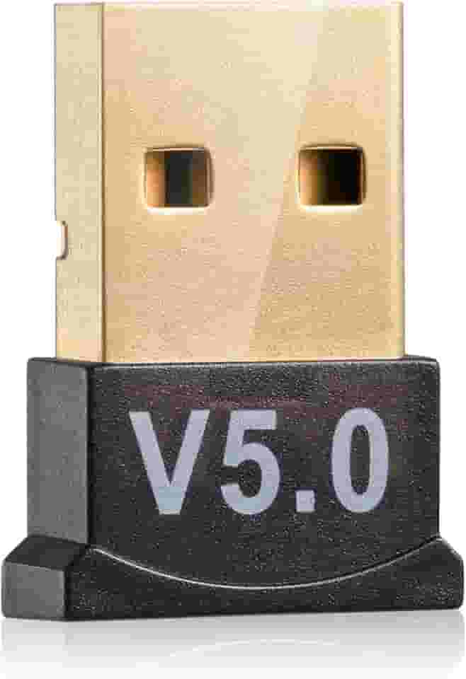 Receptor Bluetooth 5.0 USB Adaptador Wireless para PC, Notebook, Laptop, Fones de Ouvido, Gamepad e Impressora (Preto)