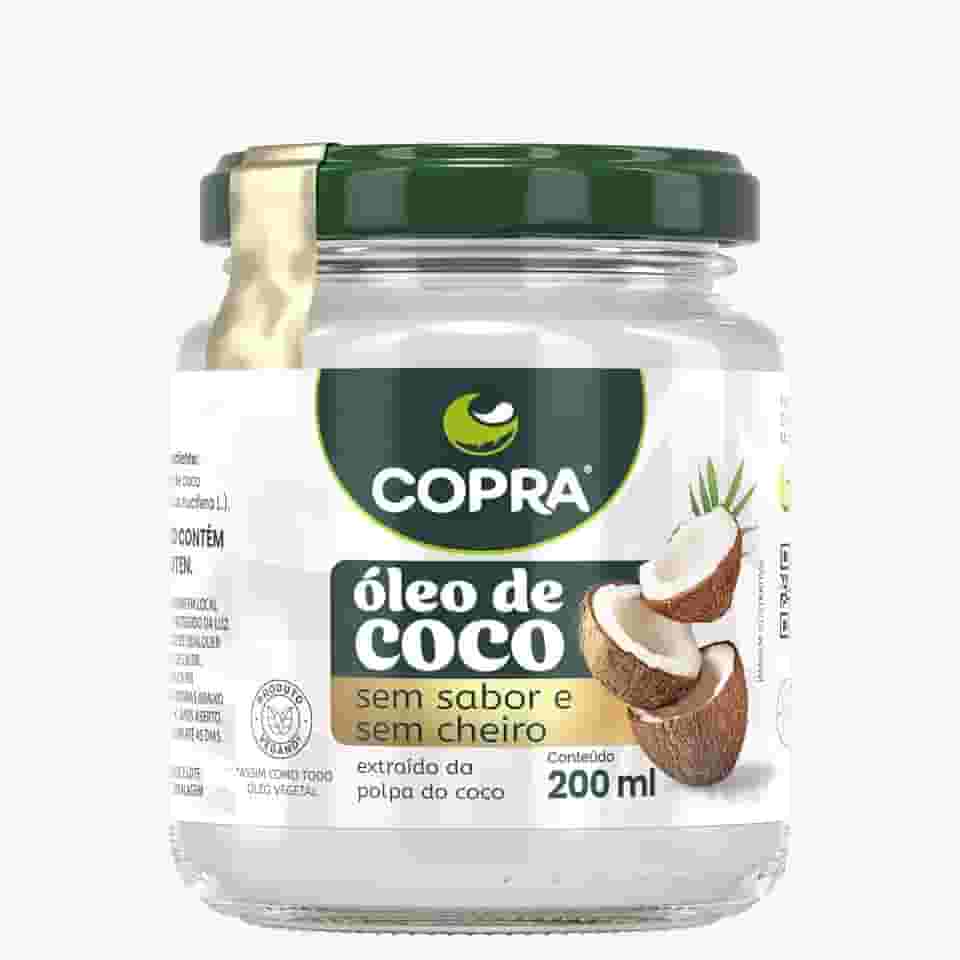 Copra Óleo de Coco sem Sabor, 200 Ml, Copra