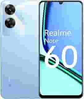 Celular Realme Note 60 RMX3933 4 GB de RAM/256 GB/UNISOC T612 Octa Core, Bateria de 5000mAh e tela de 6,74', Câmera Super Nítida de 32 MP - Smartphone Voyage Blue (Azul)