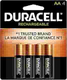 Duracell Pilha Recarregável AA Pequena Com 4 Unidades