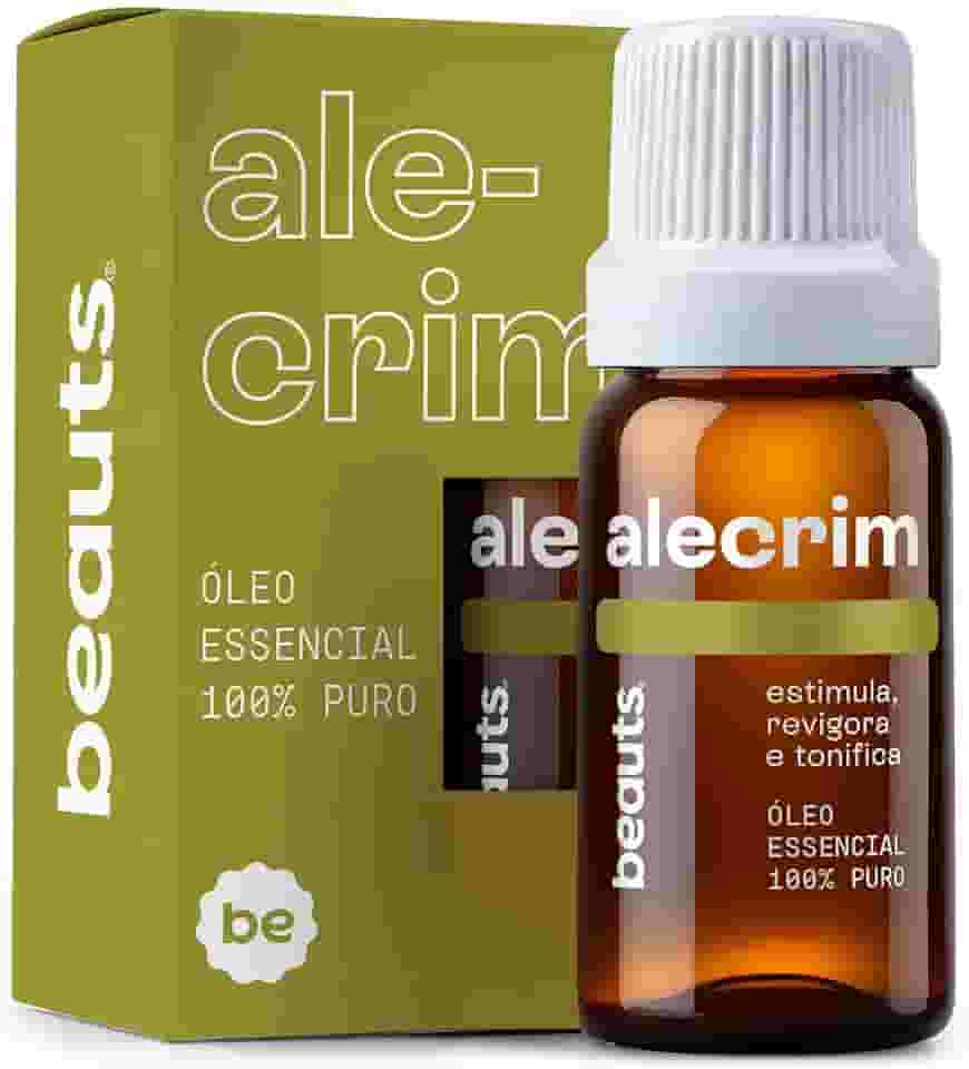 Óleo Essencial de Alecrim Premium - 100% Natural e Puro - Revigora, Melhora o Foco e Concentração, Relaxamento - Para Aromaterapia, Difusor de Oleo Essencial, Massagem e Tônico Capilar - 10 mL, Beauts
