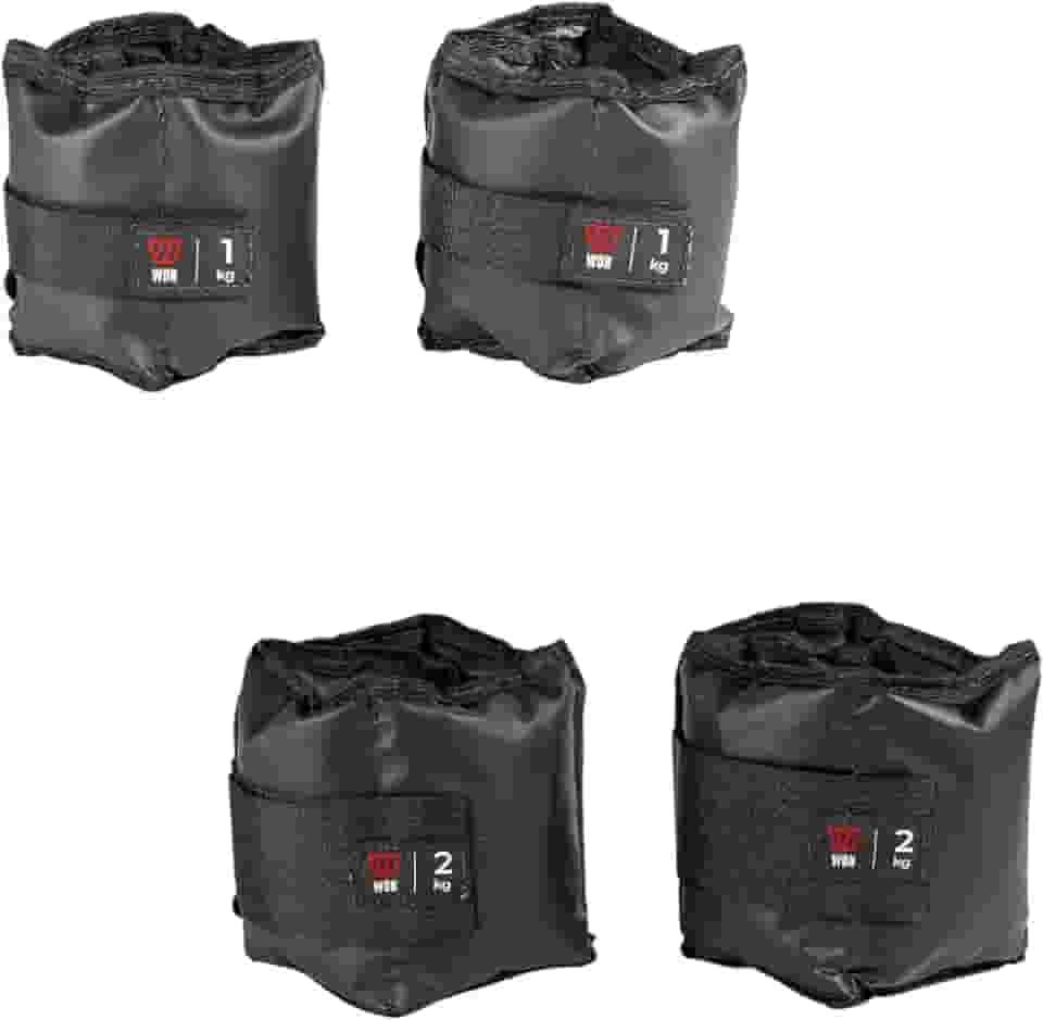 Kit Par Caneleiras Peso 1kg + 2kg Tornozeleira de Peso Academia Musculação Fisioterapia Treino Funcional