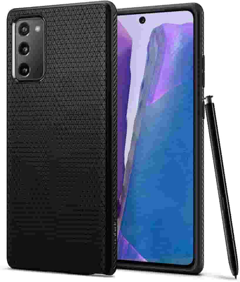 Spigen Capa Liquid Air Armor Projectada para Samsung Galaxy Note 20 - Preto Fosco