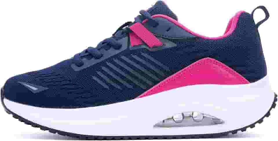 Tênis feminino de caminhada para fascite plantar suporte de arco ortopédico tênis antiderrapante moderno para alívio da dor nos pés e calcanhares o dia todo em pé EUA 5,5-11