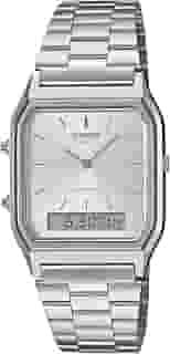 Relógio Casio Feminino Anadigi Vintage Prata AQ-230A-7AMQYDF