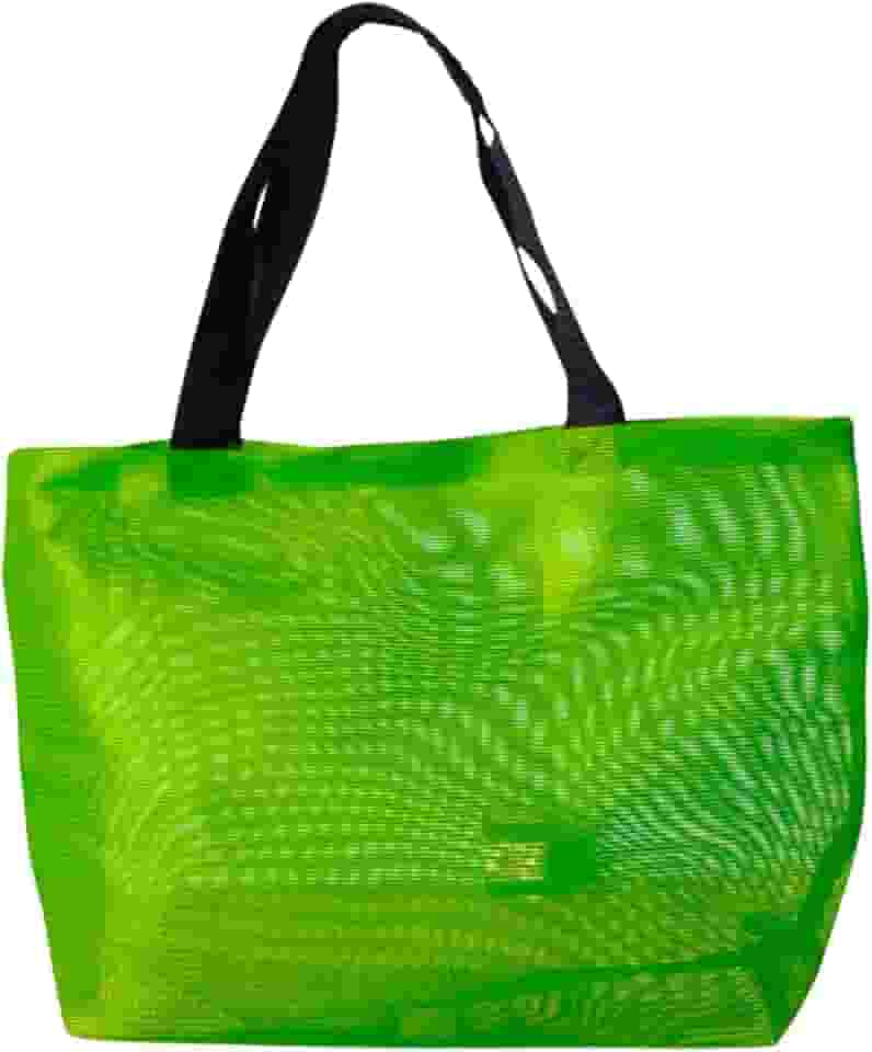 Bolsa Sacola Feminina Tela Praia Piscina Alça Dupla Ombro Reforçada Verão Lisa Colorida Tote Transparente Barata Simples