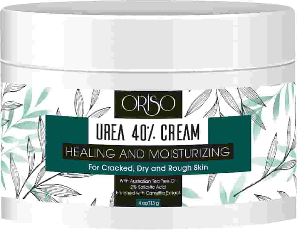 Creme de ureia 40% - Hidratação intensiva para calcanhares, pés, mãos, cotovelos e joelhos secos e rachados - Removedor de calos para mulheres com ácido salicílico - Ajuda atletas nos pés - odor nos