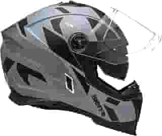 Capacete Masculino Bieffe B-Trail Conquest Cinza Fosco Moto
