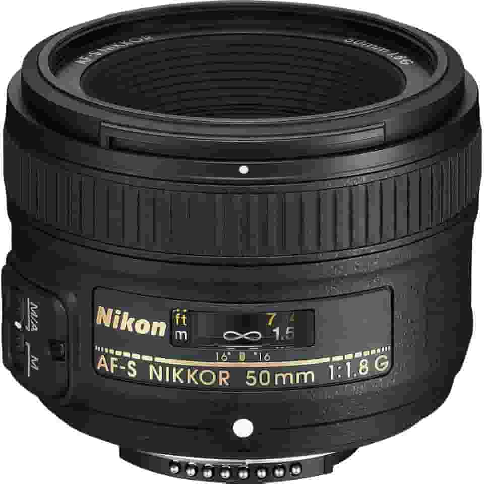 Nikon Lente AF-S FX NIKKOR 50 mm f/1.8G com foco automático para câmeras Nikon DSLR