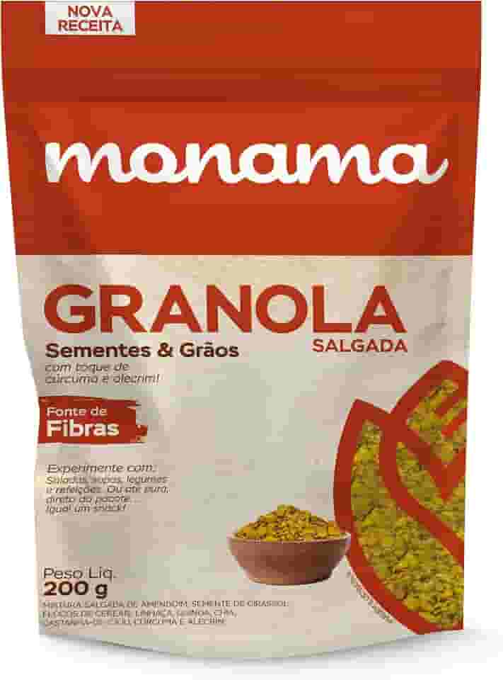 Granola Salgada Monama - Alecrim e Cúrcuma Sem Glúten - 200g