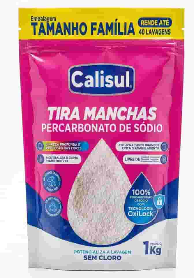 Percarbonato de Sódio 1Kg Em Pó Tira Manchas Roupas Coloridas e Brancas 100% Puro Sem Cloro Biodegradável e Seguro Limpeza Profunda em Todo Ambiente