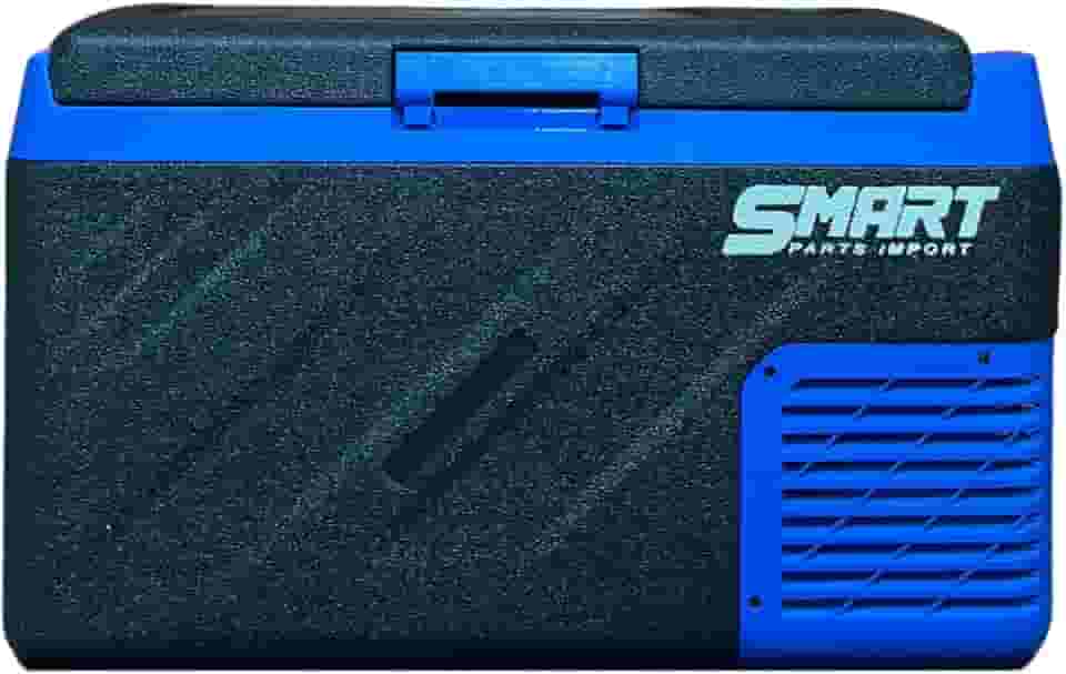 Geladeira Portátil Smart 30 Litros, Quadrivolt, Preta e Azul