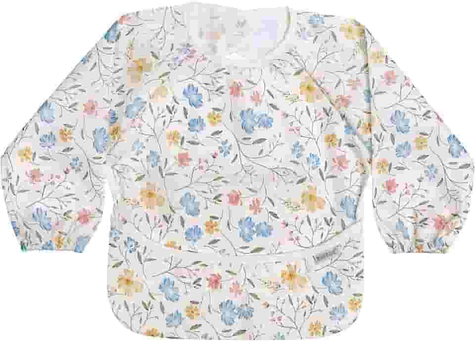 haakaa Babador de manga comprida à prova de bagunça, babador de bebê resistente à água para comer, babador infantil lavável na máquina para desmame de LED, ajuste ajustável para 6 a 24 meses, fluxo de