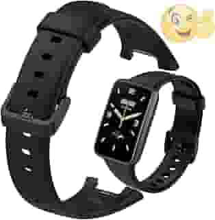 Pulseira Compativel Para Mi Band 7 Pro Cor Preta Esportiva Silicone Macio Premium Elegante Alto Nivel Smartband