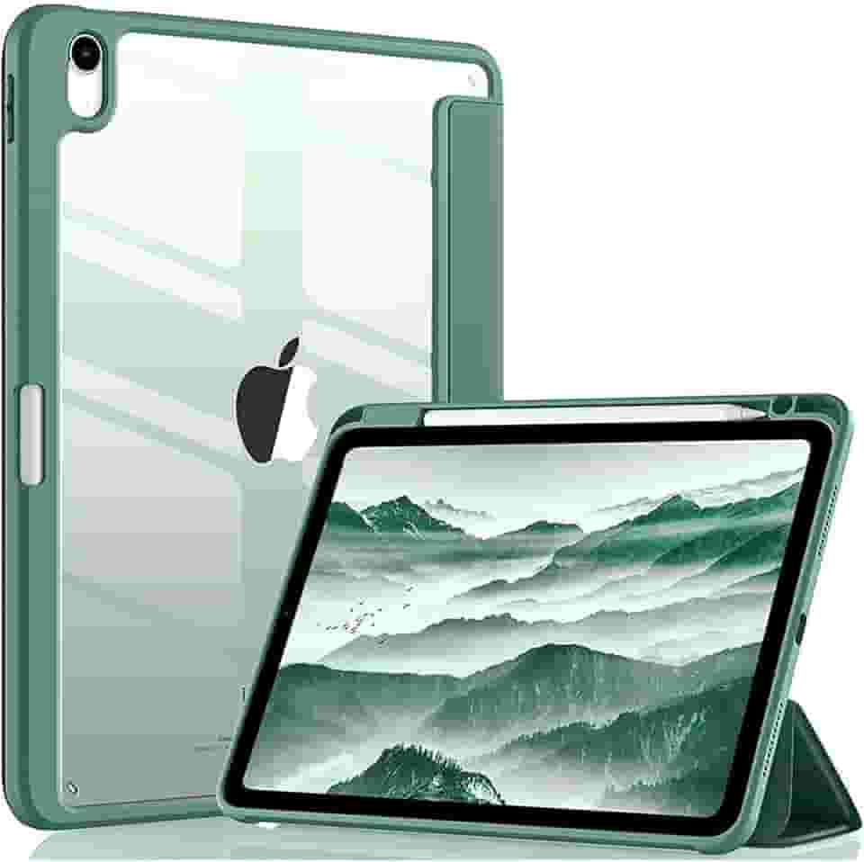 Capa iPad 11 Geração 2025 (A16) 11", Compatível iPad 10th de 10,9", Com Suporte para Apple Pencil e Despertar/Sono Automático, Anti Impacto (Verde)