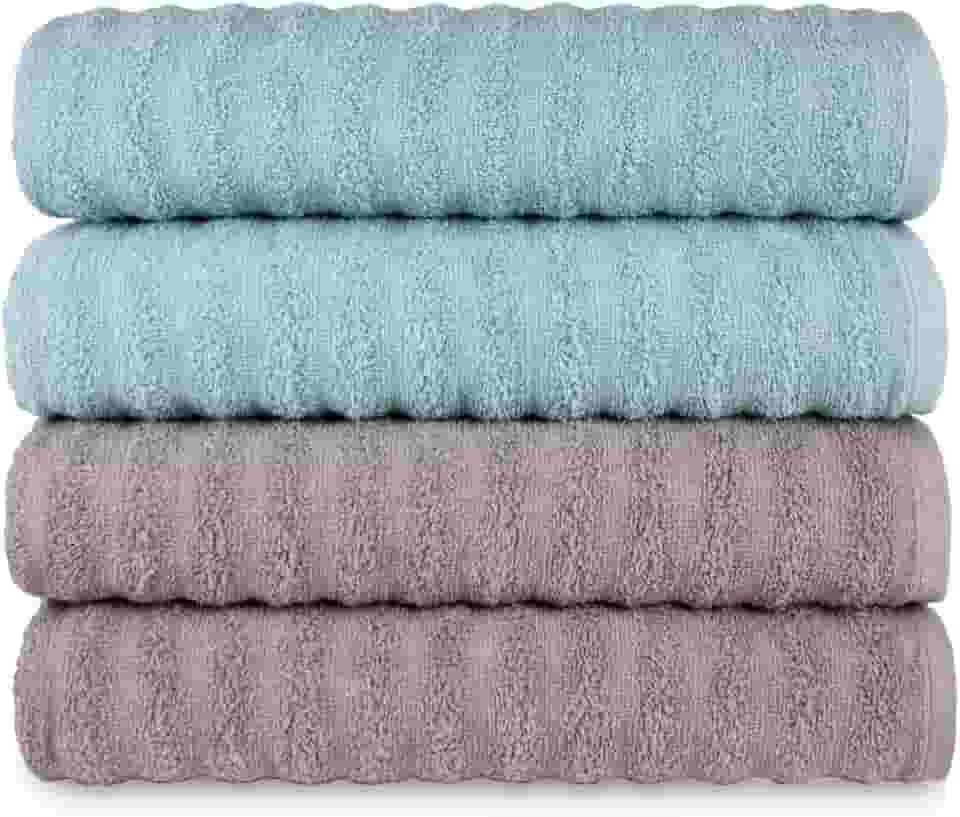 Kit 4 Toalhas Banho Banhão Gigante Super Absorção Macia - Ocean (KIT 6)