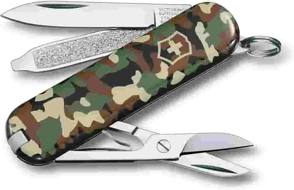 Canivete suíço Victorinox Classic SD, compacto, 7 funções, fabricado na Suíça, Camo