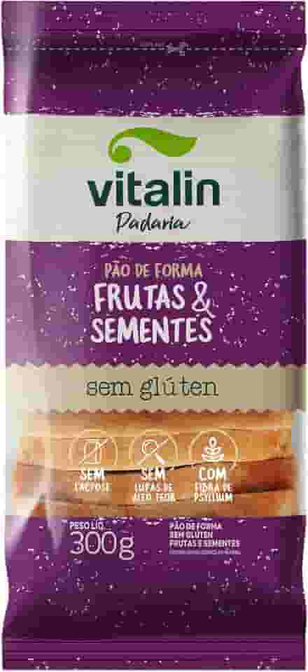 Vitalin Pão de Forma Sem Glúten Frutas e Sementes 300g