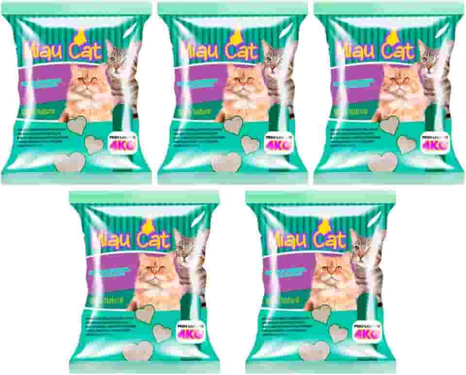 Areia Sanitária Antiodor Miau Clean Para Gatos Tira Cheiro (20 Kg - MiauCat Perf.)