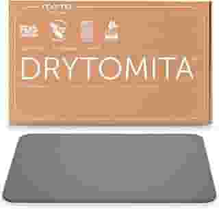 Momo Lifestyle Tapete para Banheiro de Terra Diatomácea Drytomita, Seca Rápido para Saída de Box, Antiderrapante (Cinza Grafite, 60 x 39 cm)