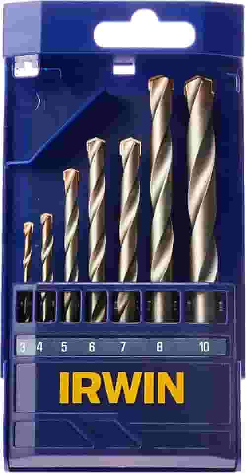 IRWIN Conjunto de Brocas para Concreto com 7 Peças de 3mm a 10mm 891507