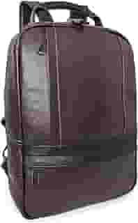 Mochila Executiva Masculina De Couro Legítimo Para Notebook Cor:Marrom