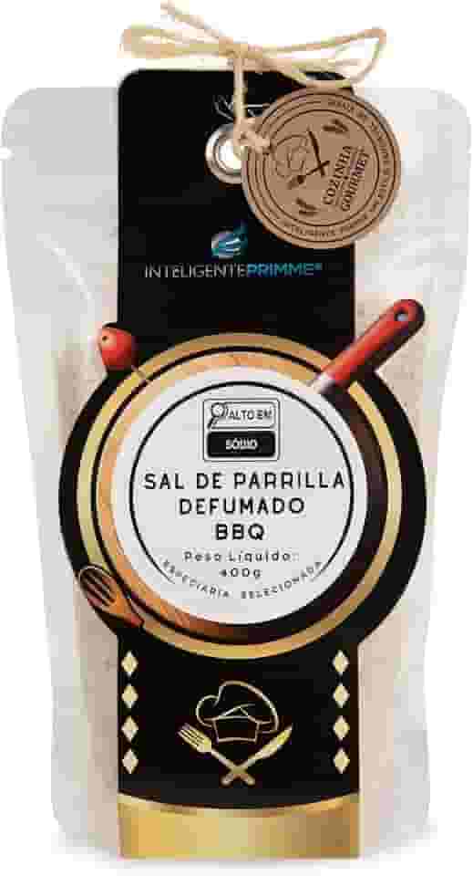 Inteligente Primme Sal de Parrilla Defumado BBQ, Tempero para Churrasco, 400g