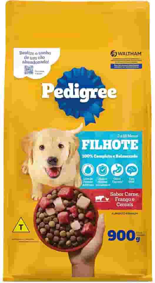 PEDIGREE Ração Carne Frango e Cereais Cães Filhotes 900 g