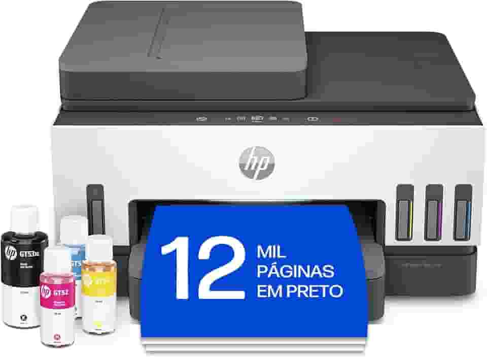 Impressora Multifuncional HP Smart Tank 794 Tanque de Tinta Colorida Wi-Fi Scanner Duplex, Bluetooth. Funções: Imprimir, Copiar, Digitalizar. Cor: Branco (2G9Q9A)