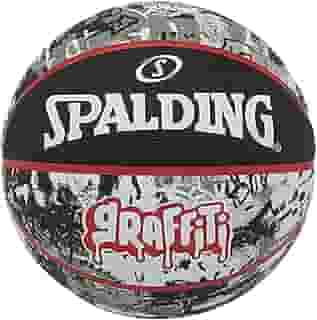 Bola de Basquete Spalding Graffiti, Preto e Vermelho, Tam.7