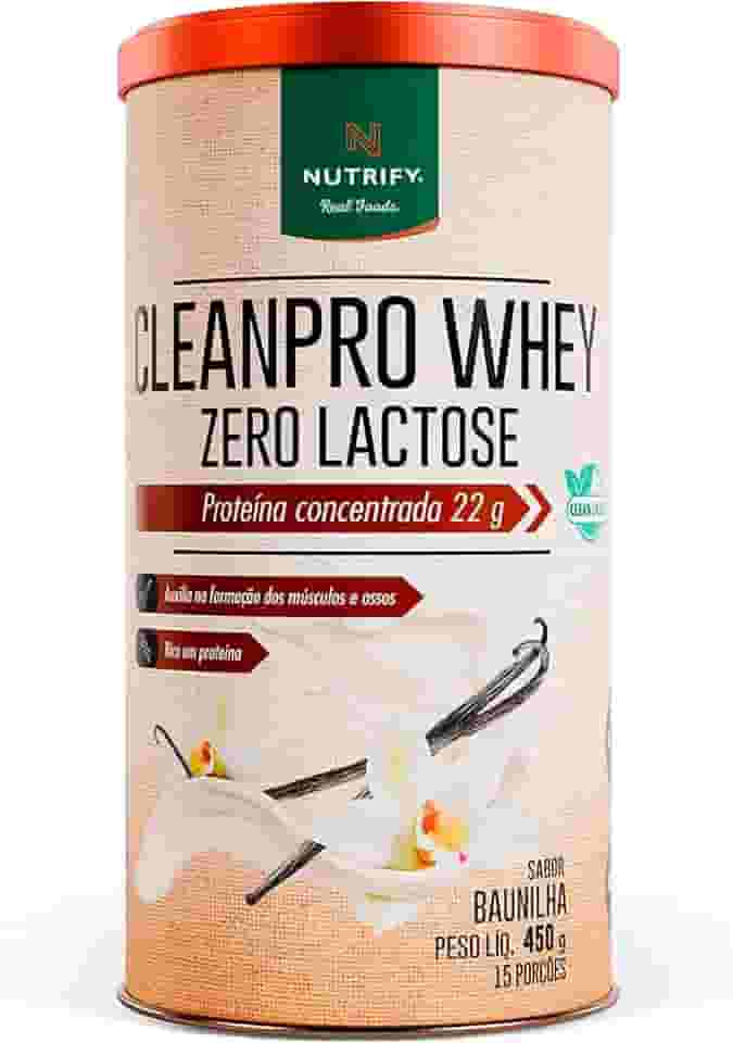 NT CLEANPRO WHEY ZERO LACTOSE SABOR BAUNILHA 450G