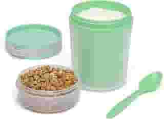 Pote térmico Goodful, com colher, 414 ml, verde