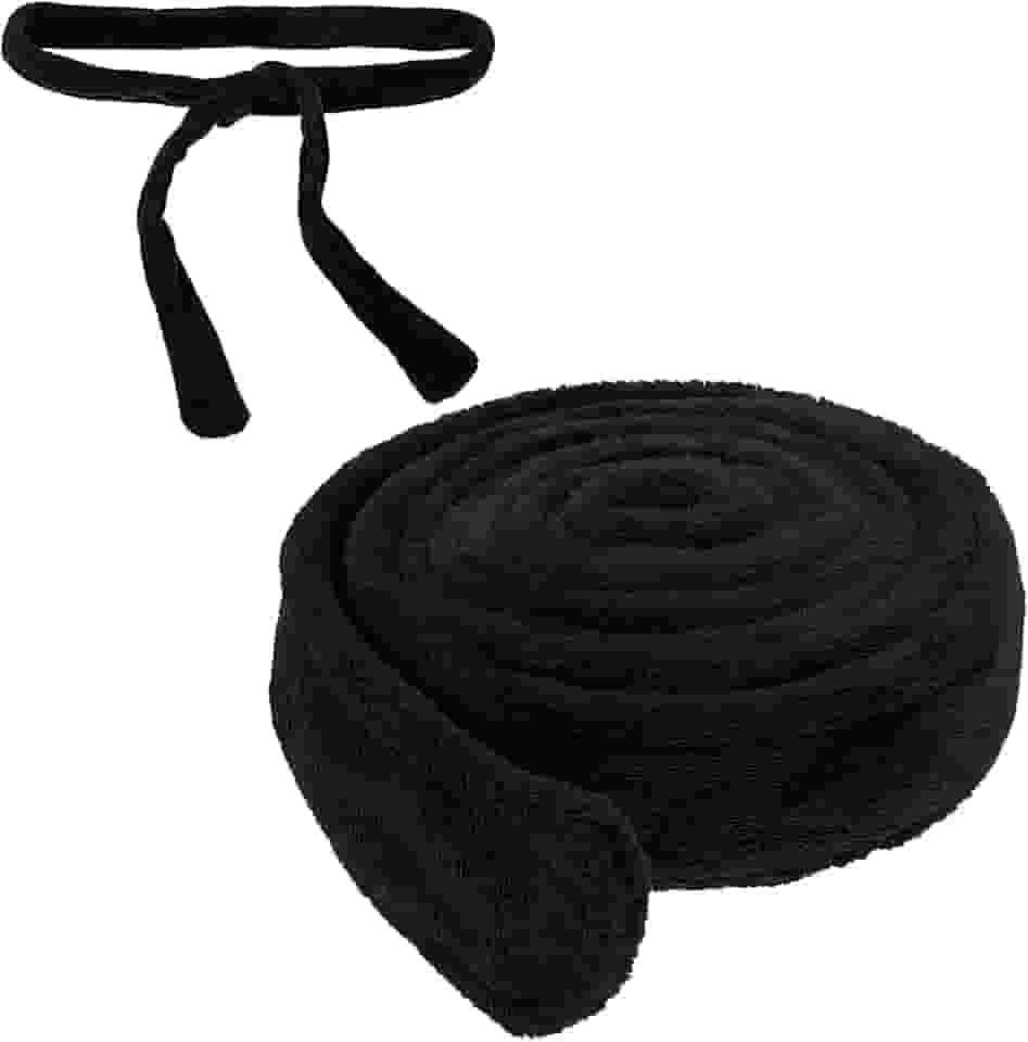 Substituição de cinto de roupão de flanela macia para substituição de gravata de pijama na cintura cinto cinto de hotel spa roupões (63-67 polegadas, preto)