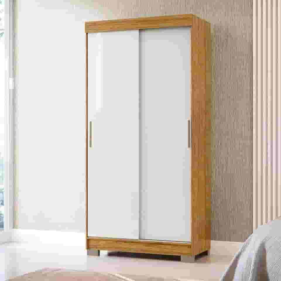 Guarda-roupa Solteiro 2 Portas 2 Gavetas Antares Marrocos/Off White