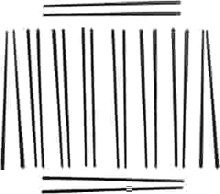 Ut Hashi 10 Pares Reutilizáveis para Comida Oriental Japonesa, Melanina, Ornamentado, Lavagem à Mão