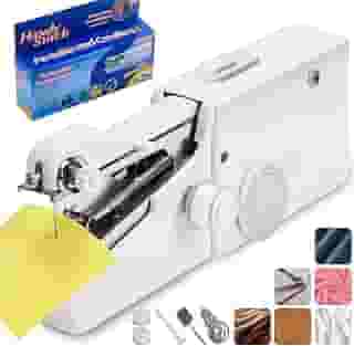 Mini Maquina de Costura Portátil, Mini Maquina de Costura, Máquina de Costura Manual, Para Roupas de Viagem em Casa Cortina de Pano