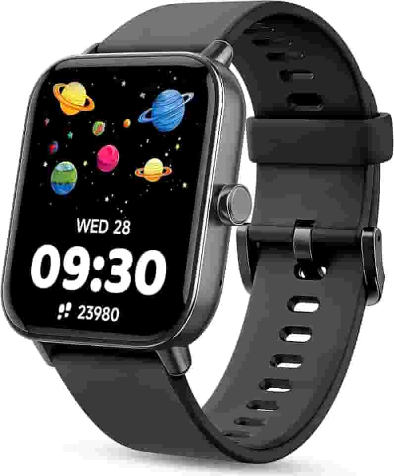 Relógio inteligente infantil, relógio infantil sem necessidade de telefone, monitor de frequência cardíaca e sono, monitor de estresse e SpO2, contador de passos, relógio despertador, jogos, relógio