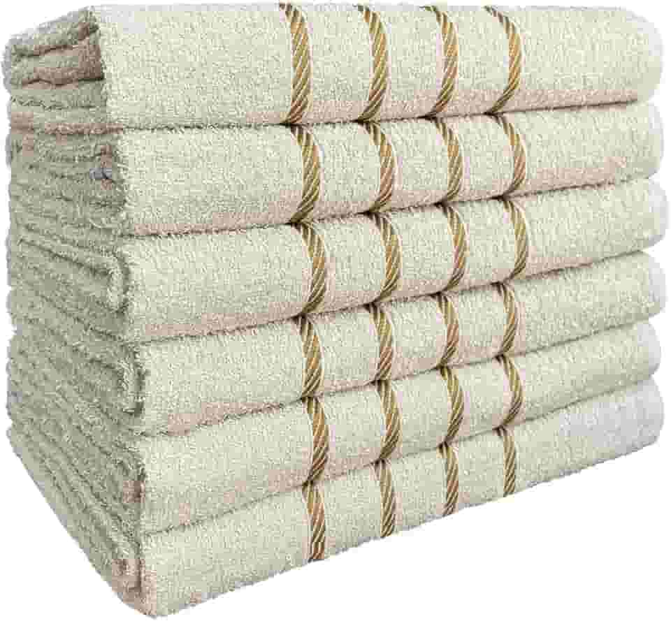 Kit 04 Toalha de Banho 100% Algodão Selecionado com Alta Absorção 70x130cm (Bege)