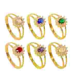 Anel Formatura Feminino De Moeda Antiga Banhado A Ouro 18k