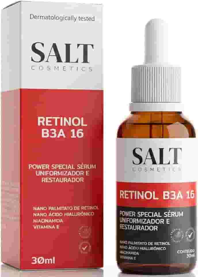 Sérum 3,5% Nano Retinol + 6% Niacinamida + 5,5% Ácido Hialurônico + 1% Vitamina E - Salt Cosmetics