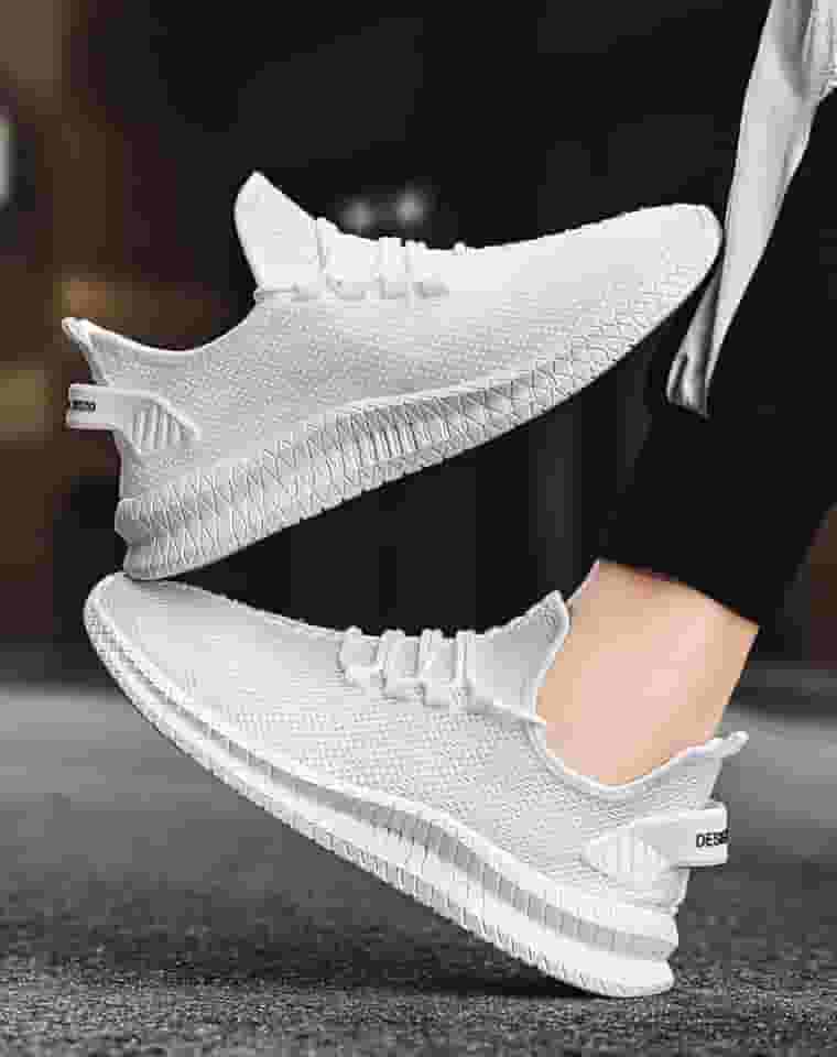 Tênis de corrida masculino leve e respirável