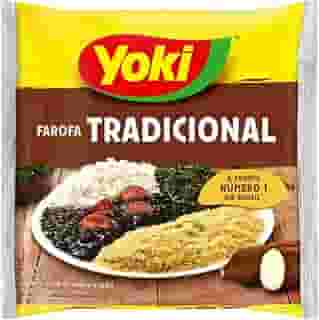 Farofa de Mandioca Temperada Tradicional Yoki Pacote 200g