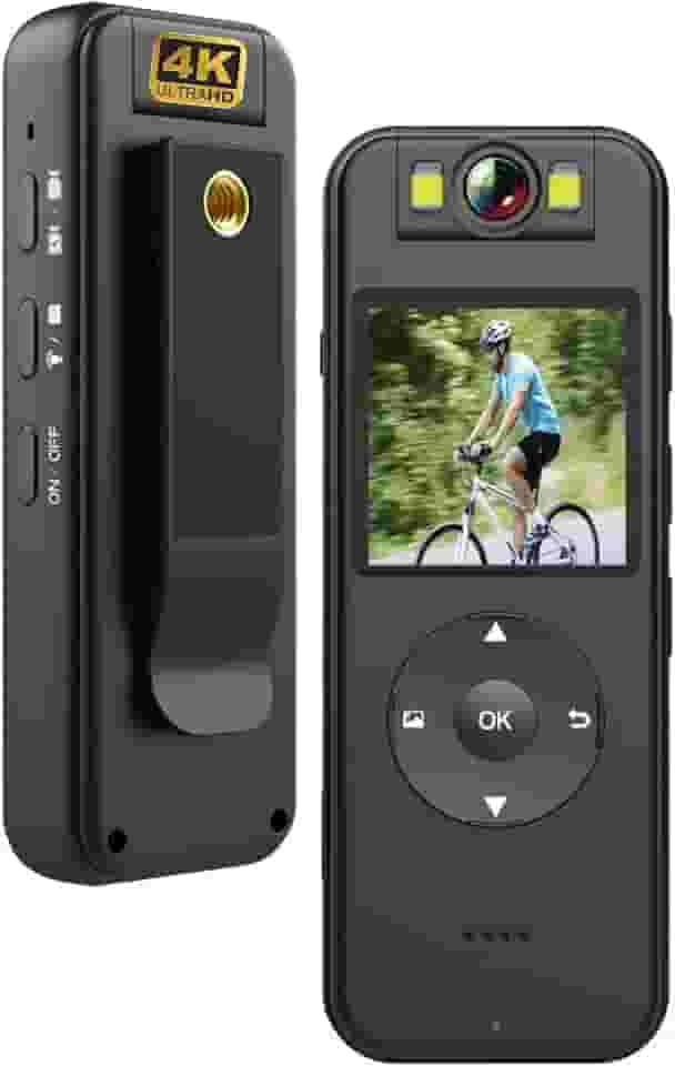 Mini Camera corporal de ação esportiva wifi Ultra HD 4K Portátil Grava Vídeo Com Visão Noturna cs09 Até 256GB Sem Cartão