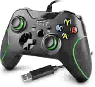 Tubarão Stores Controle Com Fio Compatível Com Xbox One, Controle Remoto Com Fio Atualizado para Xbox One/S/X/PC Windows.