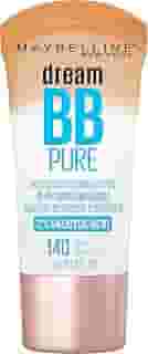 Maybelline Dream Pure Skin Clearing BB Cream, bálsamo de beleza 8 em 1 para aperfeiçoar a pele com 2% de ácido salicílico, cobertura transparente, sem óleo, profundo, 1 unidade