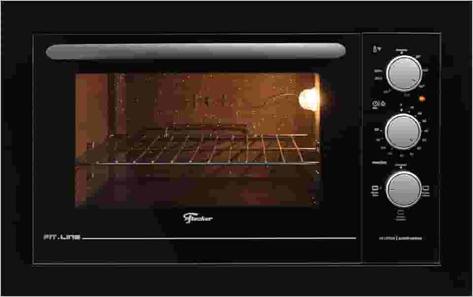 FISCHER FORNO ELÉTRICO EMBUTIR FIT LINE 48L BLACK 220V 34493-95482