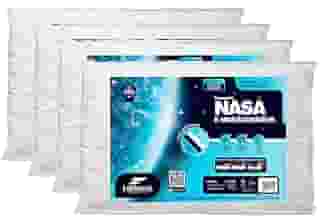 kit 4 pçs travesseiro nasa up 3 p/fronhas 50x70 cm - Fibrasca, Branco