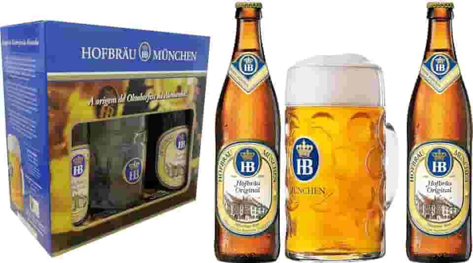 Kit Cerveja HB - 2 Garrafas 500ml + 1 Caneca 500ml