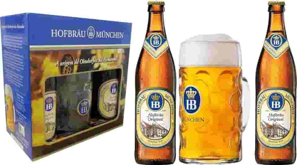 Kit Cerveja HB - 2 Garrafas 500ml + 1 Caneca 500ml