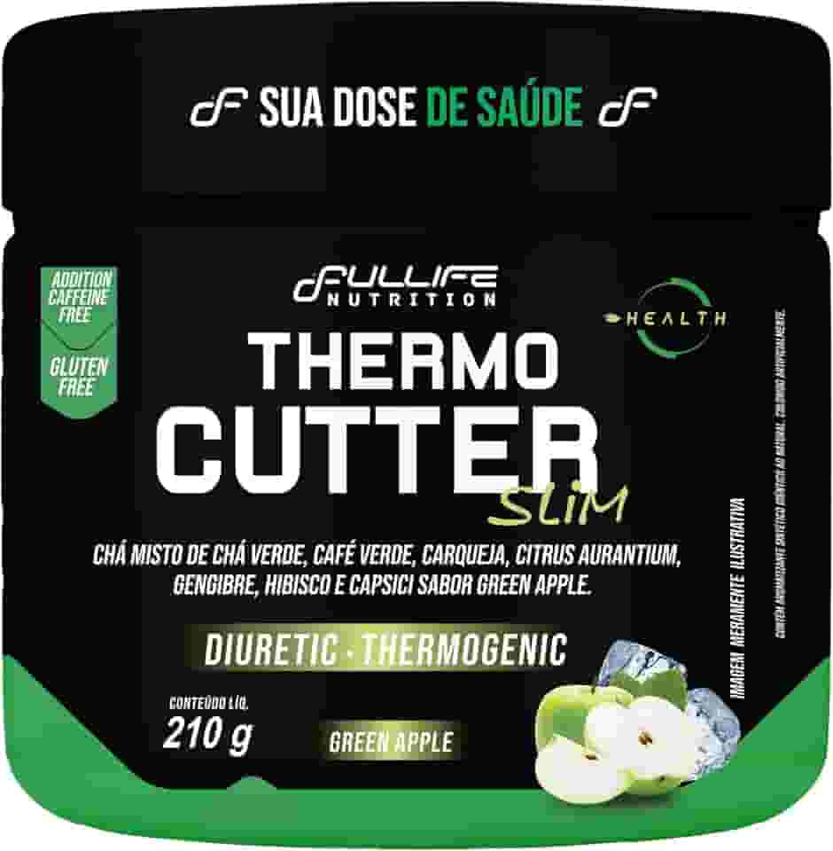 Fullife Nutrition, Thermo Cutter Slim, Diuretic, Thermogenic, Sabor Green Apple, Pote, 210 gramas • 30 Doses